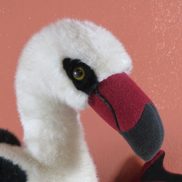 Vintage Russ Berrie Plush White Stork FLAUBERT Caress Soft Pets 23" Stuffed Bird - Picture 2 of 16
